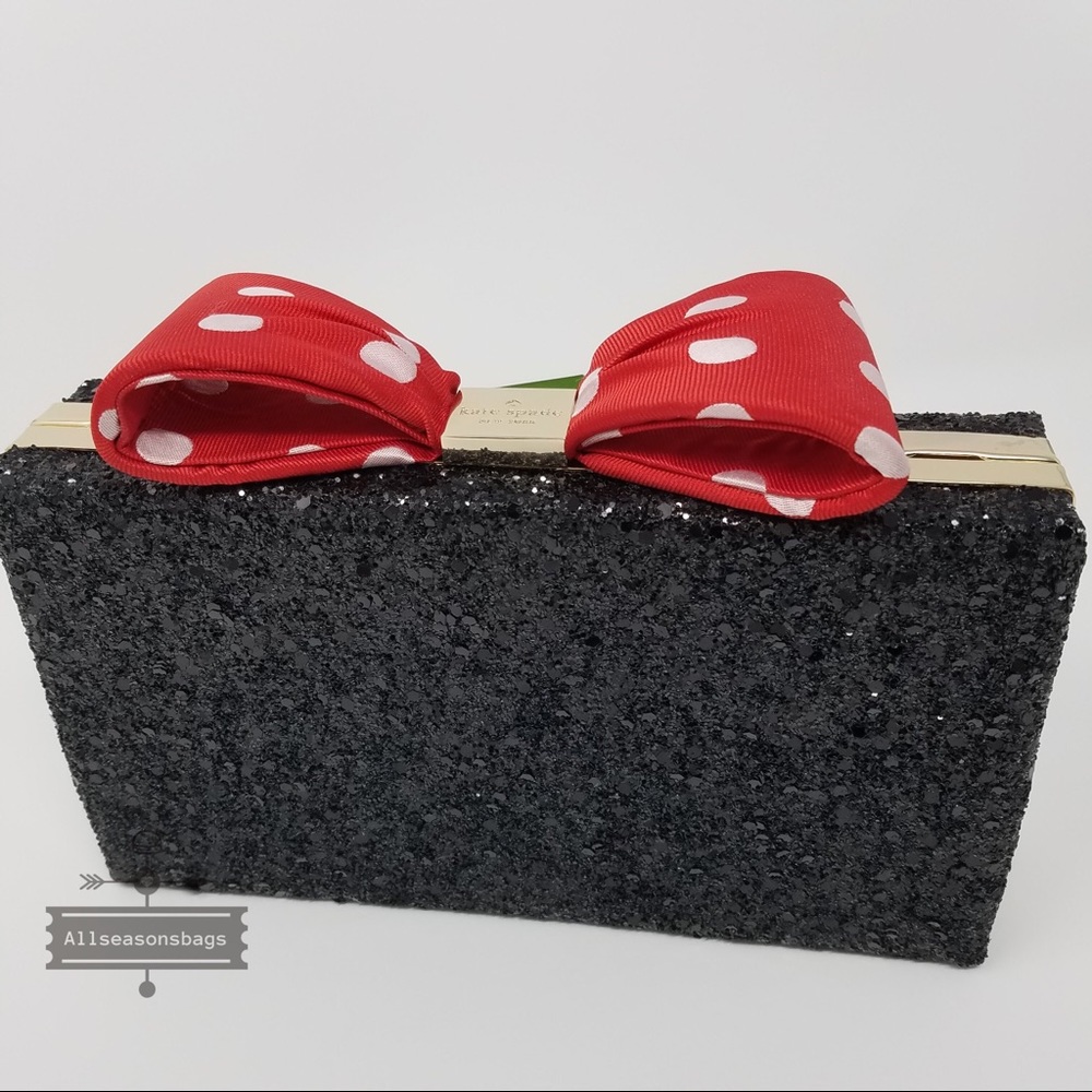 Kate spade Minnie Mouse glitter clutch crossbody - Picture 2 of 6